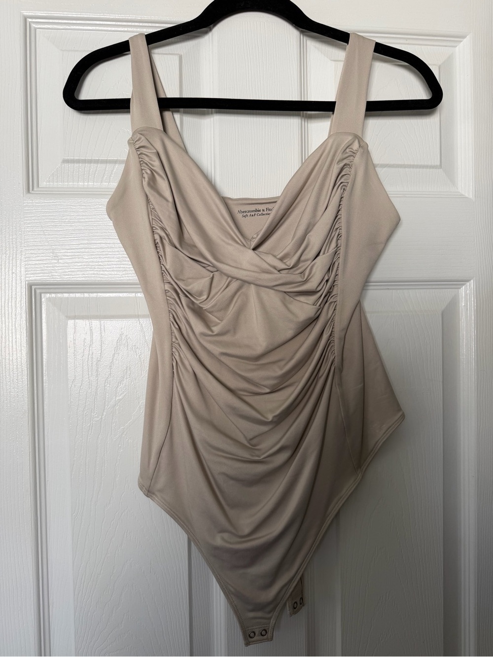 Abercrombie & Fitch Beige Scoop-Neck Bodysuit